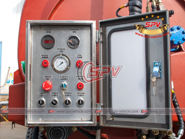 5,000 Litres Sewer Jetting Tank SKD - Operation Panel 5,000 Litres Sewer Jetting Tank SKD - Operation Panel